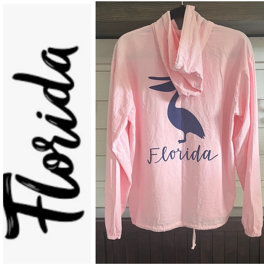 NWOT FLORIDA Pelican Casual Zip Front Lightweight Jacket By COTTONSEED Sz: S